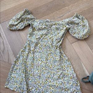 Elodie Floral Off-Shoulder Mini Dress